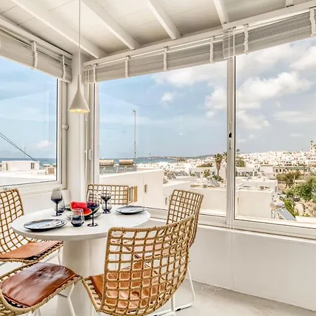 Sandy With View In Apartment Naousa (Paros)
